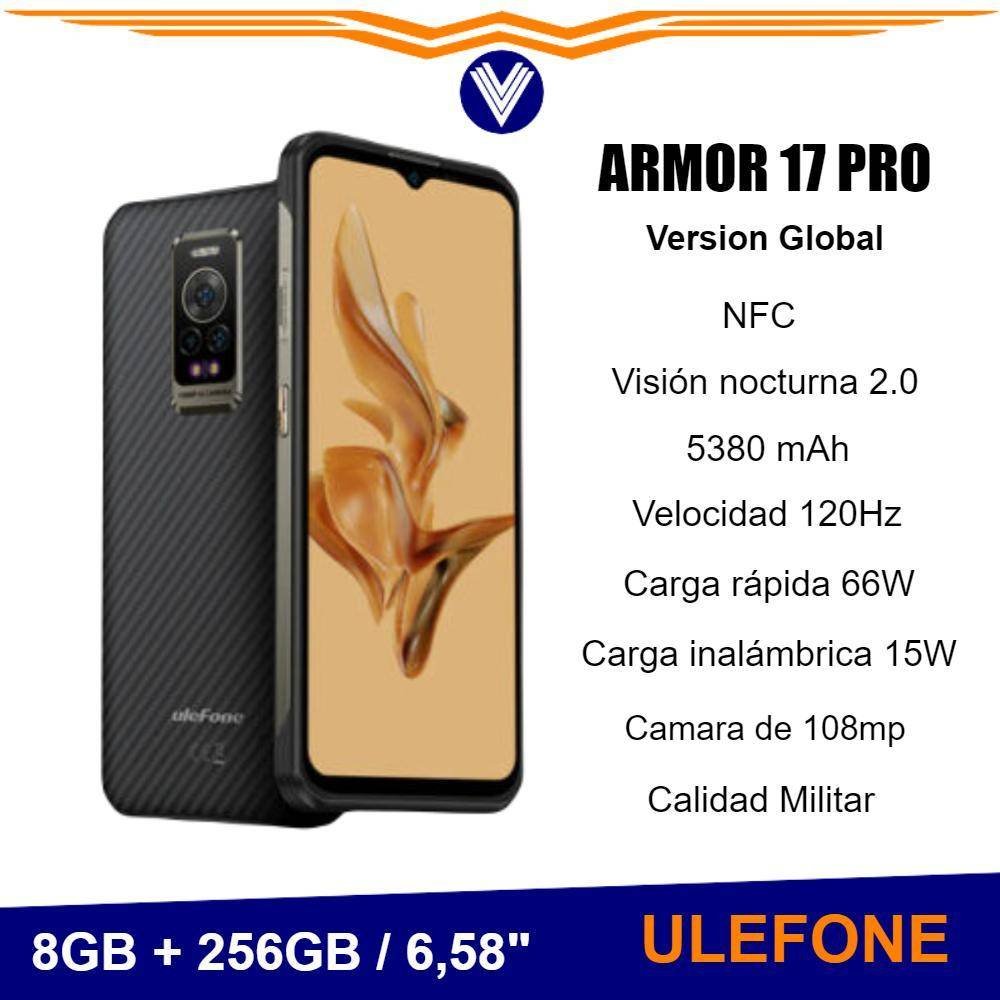 Ulefone teléfono Armor 17 Pro, móvil resistente con visión nocturna, 8GB, 256GB