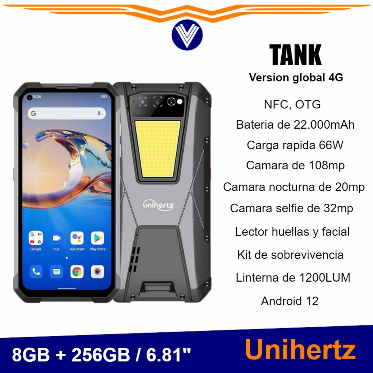 Telefono Unihertz Tank