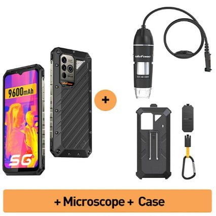 microscopio y carcasa flip