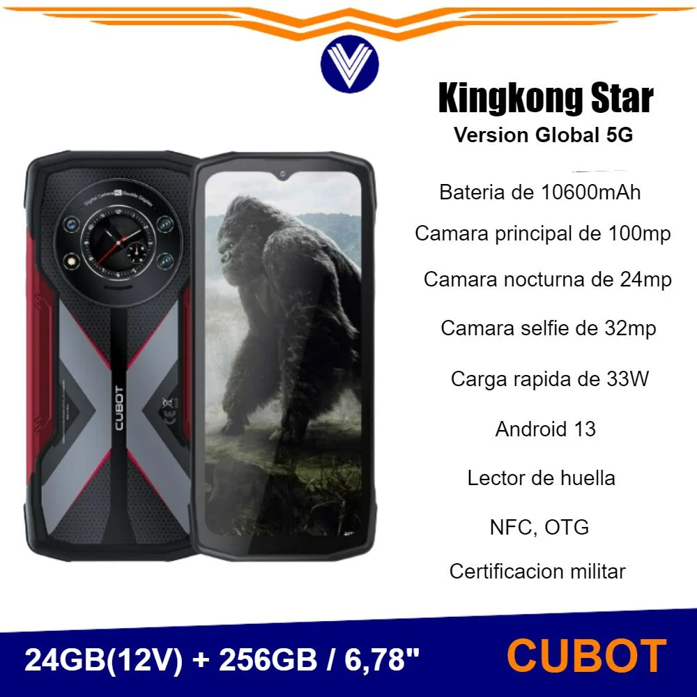 Cubot KingKong Star 5G 12GB/256GB 6,78 Negro - Teléfono móvil libre - Los  mejores precios